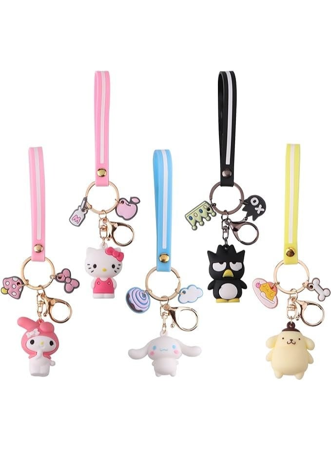 Cute Keychains for Girls,Kawaii Car Keychain Accessories,Key Purse Handbag Charms for Women